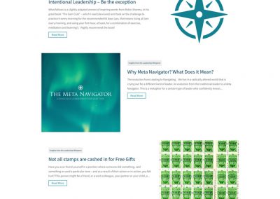 Azurite Insights From The Leadership Whisperer Page Design