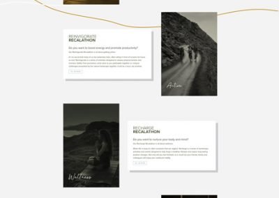 Recalibration All Experiences Page Design